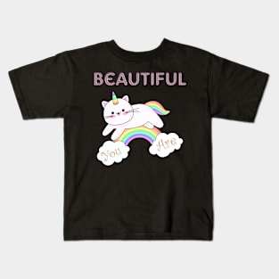 unicorn cat Kids T-Shirt